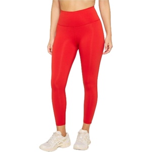 Fabletics Women’s Define High-Waisted Legging, Workout, Yoga, Running, Athletic, Active, Maximum Compression, Flattering(Heated Red)