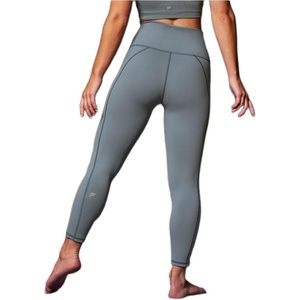 Fabletics Women’s Define High-Waisted Legging, Workout, Yoga, Running, Athletic, Active, Maximum Compression, Flattering(Stormcloud)