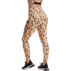 Fabletics Women’s On-The-Go PowerHold High-Waisted Legging, Workout, Yoga, Maximum Compression, Flattering(Desert Leopard)