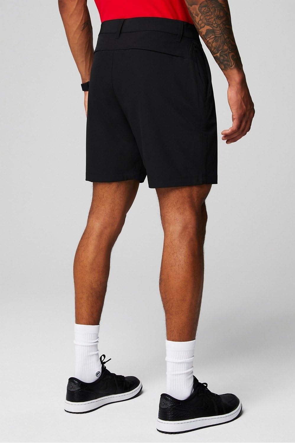 image:imageFabletics Mens Only Short Everyday Commuter Lightweight Liquid Resistant Secure Pockets 4WayStretch Streamlined FitBlack