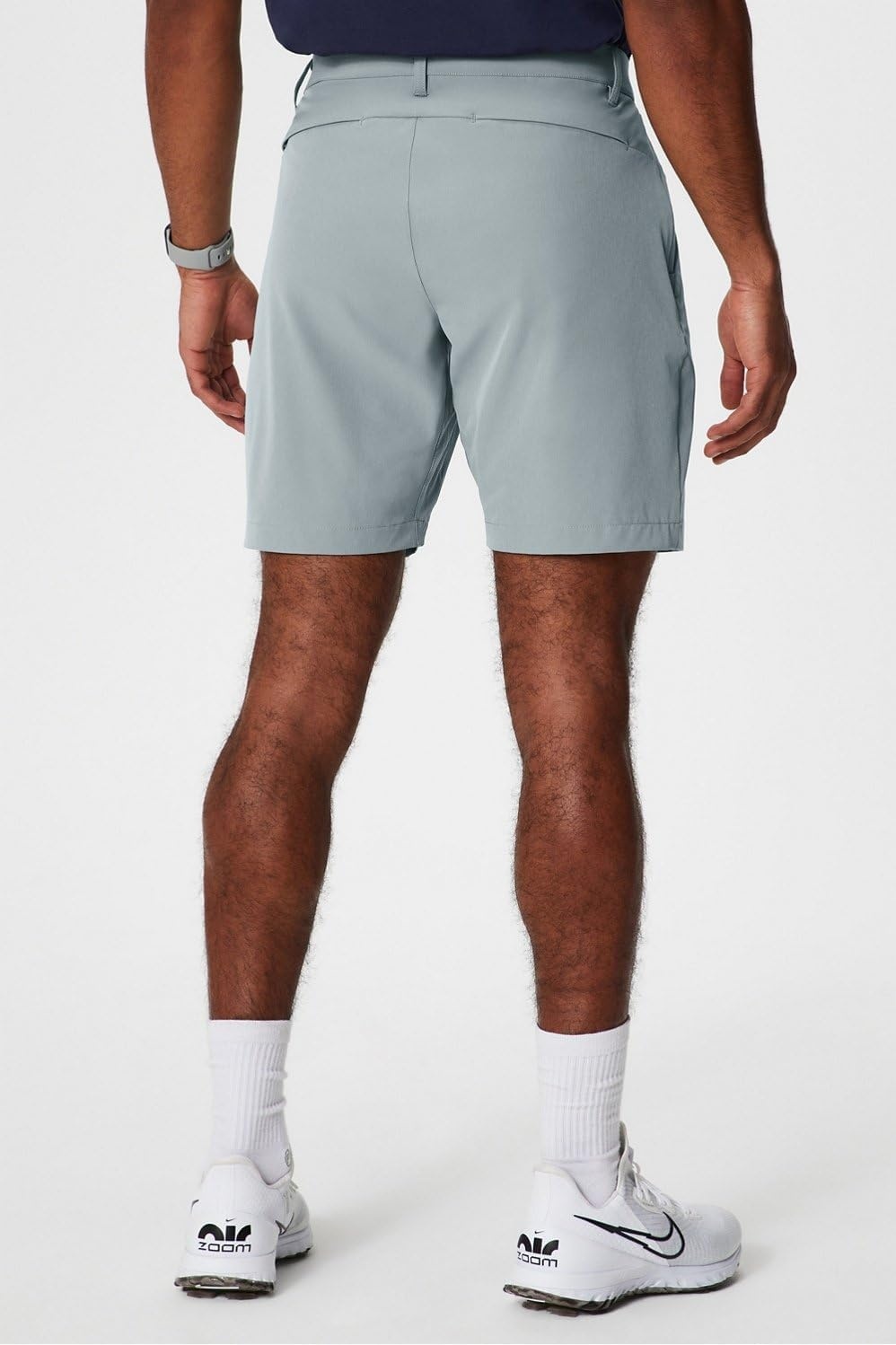 image:imageFabletics Mens Only Short Everyday Commuter Lightweight Liquid Resistant Secure Pockets 4WayStretch Streamlined FitShadow Grey