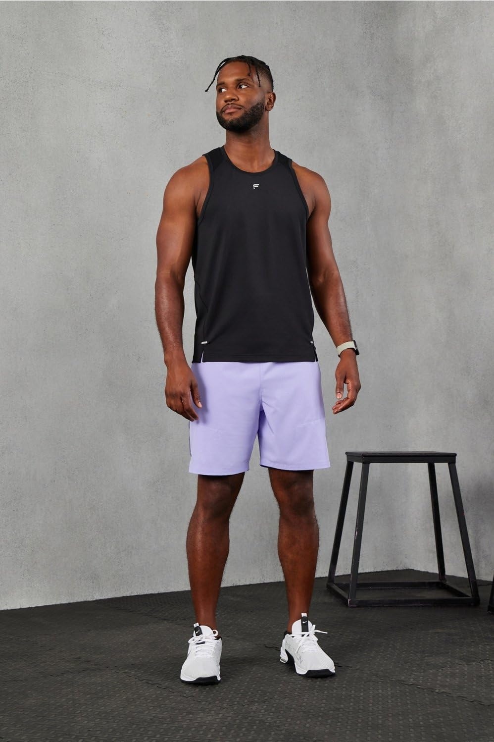 image:imageFabletics Mens The 02 Tank Performance Running Jogging Training Ultra Lightweight Reflective BreathableBlack