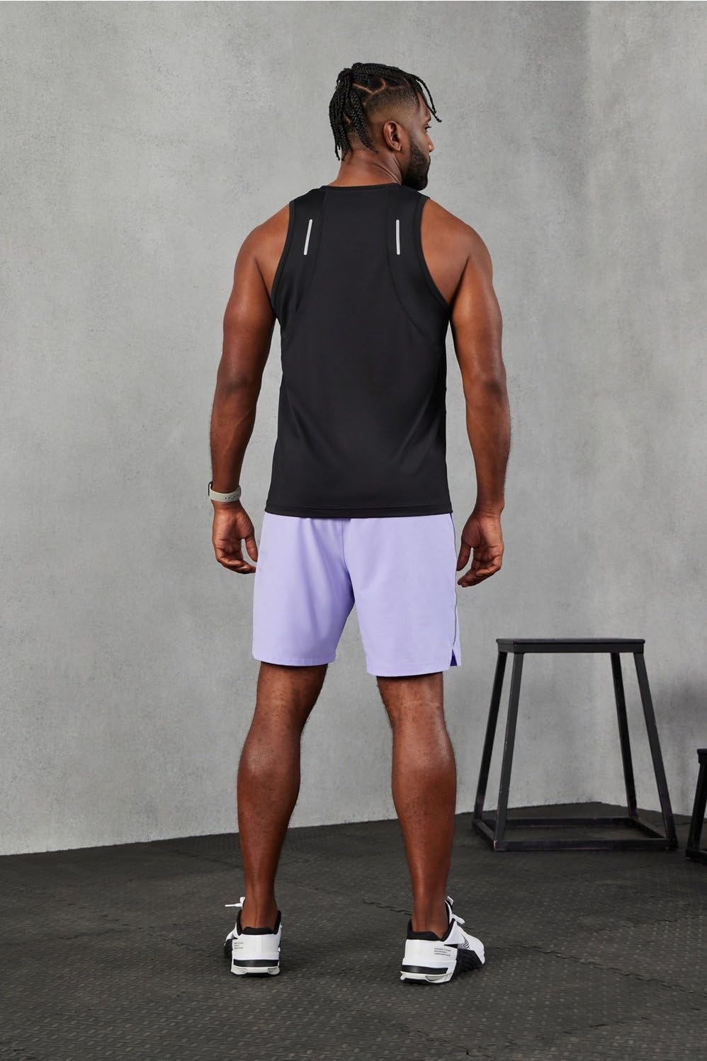 image:imageFabletics Mens The 02 Tank Performance Running Jogging Training Ultra Lightweight Reflective BreathableBlack