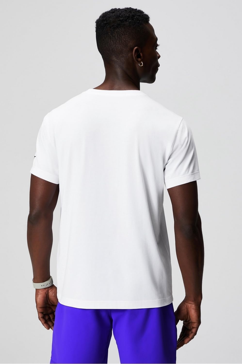 image:imageFabletics Mens The 247 Tee Hybrid365 Fabric Breathable Sweat Wicking AntiStink 4Way Stretch LightweightClassic White