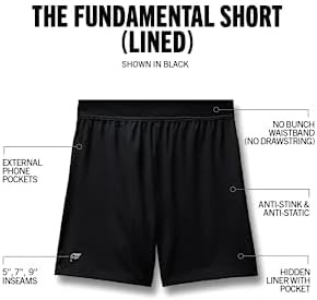image:imageFabletics Mens The Fundamental Short Lined Workout Running Training Gym Yoga Ultra Lightweight AthleticBlack