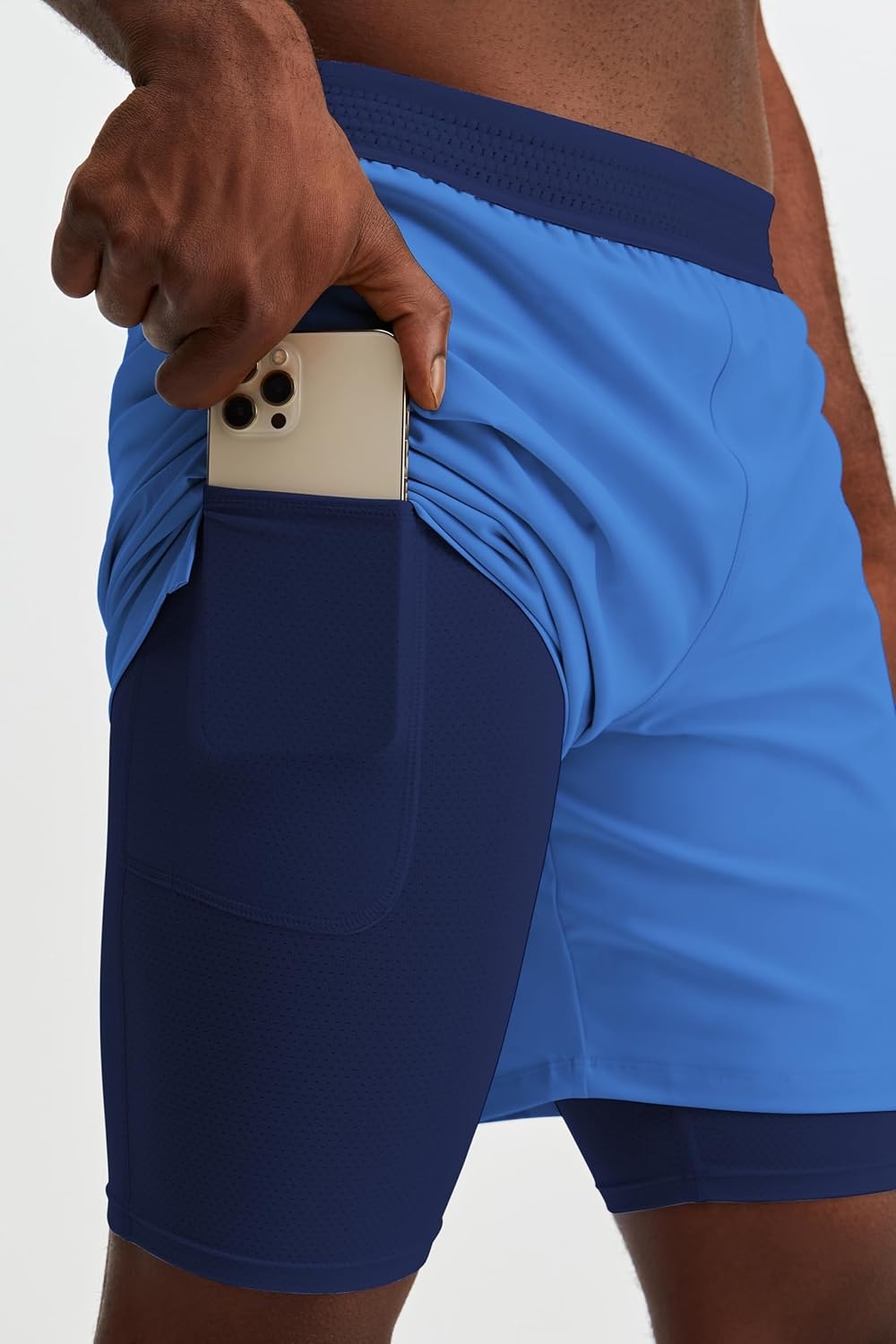 image:imageFabletics Mens The Fundamental Short Lined Workout Running Training Gym Yoga Ultra Lightweight AthleticClassic IndigoDeep Navy