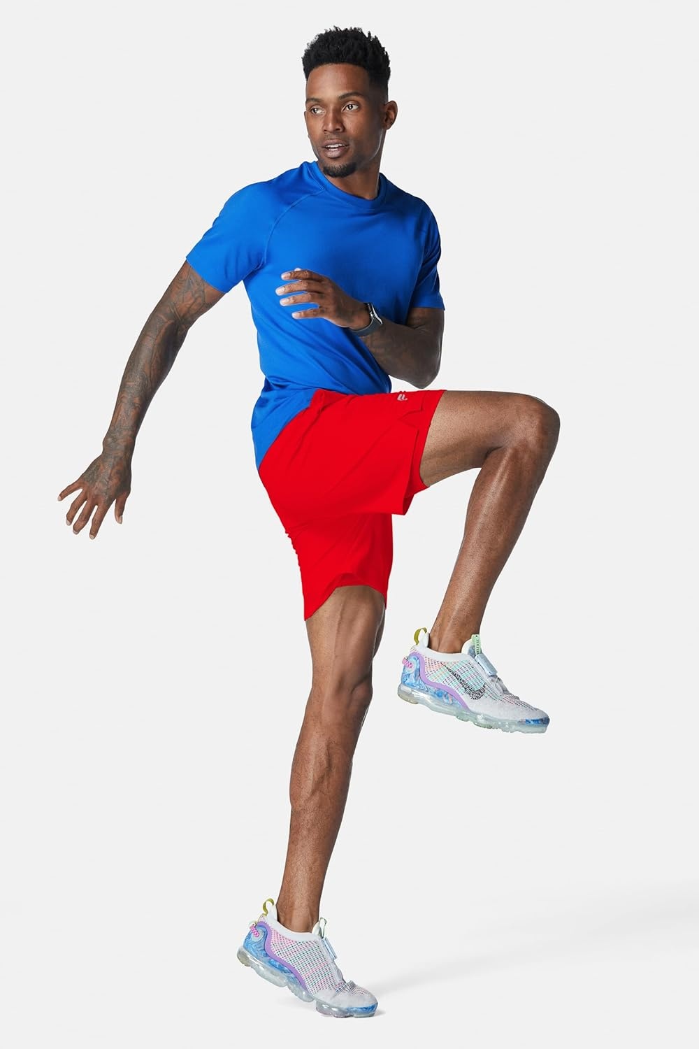 image:imageFabletics Mens The Fundamental Short Lined Workout Running Training Gym Yoga Ultra Lightweight AthleticHeated Red