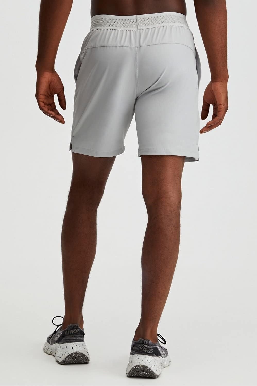 image:imageFabletics Mens The Fundamental Short Lined Workout Running Training Gym Yoga Ultra Lightweight AthleticMineral Grey