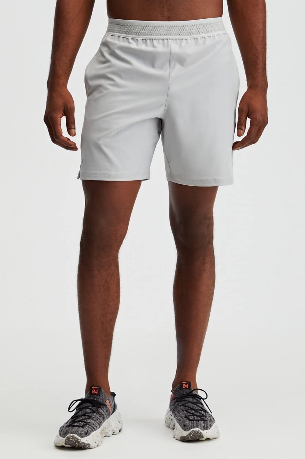 image:imageFabletics Mens The Fundamental Short Lined Workout Running Training Gym Yoga Ultra Lightweight AthleticMineral Grey