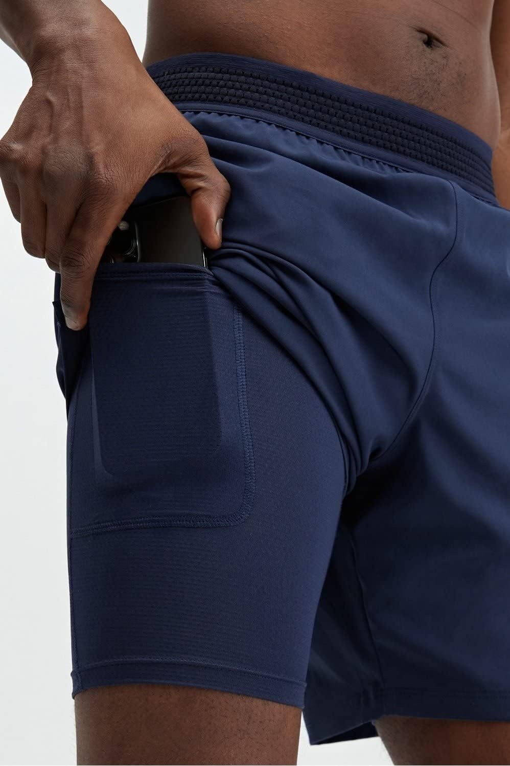 image:imageFabletics Mens The Fundamental Short Lined Workout Running Training Gym Yoga Ultra Lightweight AthleticNavy