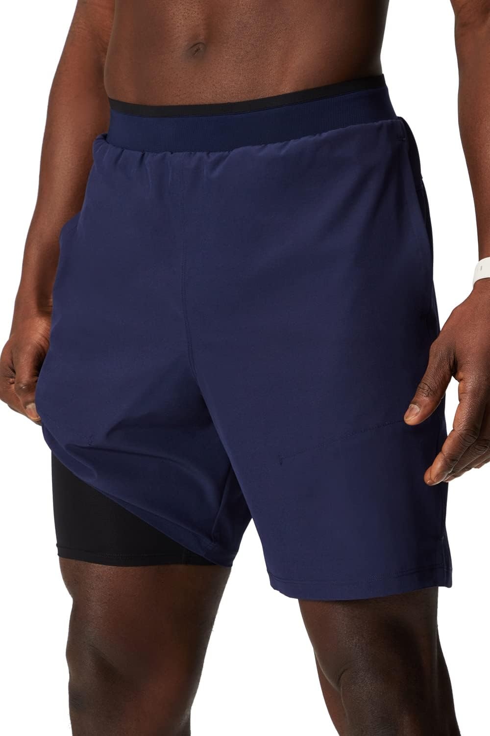 image:imageFabletics Mens The Fundamental Short Lined Workout Running Training Gym Yoga Ultra Lightweight AthleticNavy