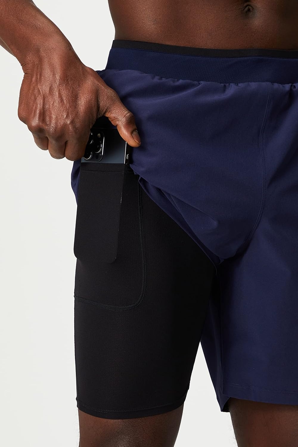 image:imageFabletics Mens The Fundamental Short Lined Workout Running Training Gym Yoga Ultra Lightweight AthleticNavy