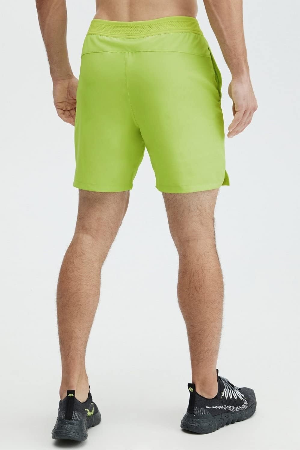 image:imageFabletics Mens The Fundamental Short Lined Workout Running Training Gym Yoga Ultra Lightweight AthleticVivid Lime