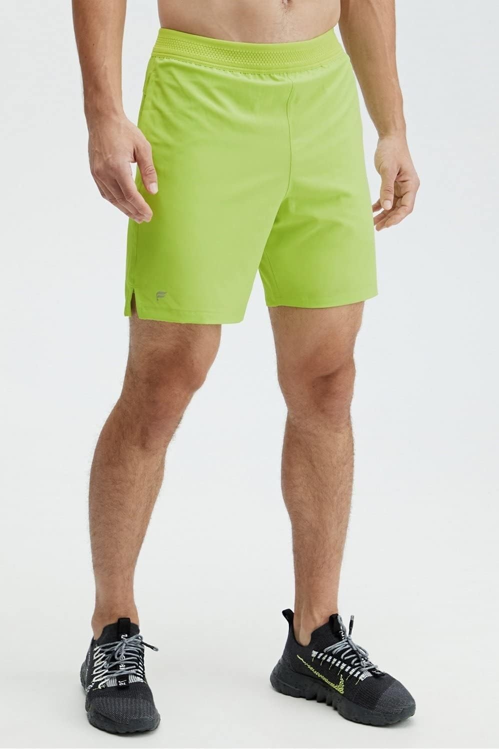 image:imageFabletics Mens The Fundamental Short Lined Workout Running Training Gym Yoga Ultra Lightweight AthleticVivid Lime