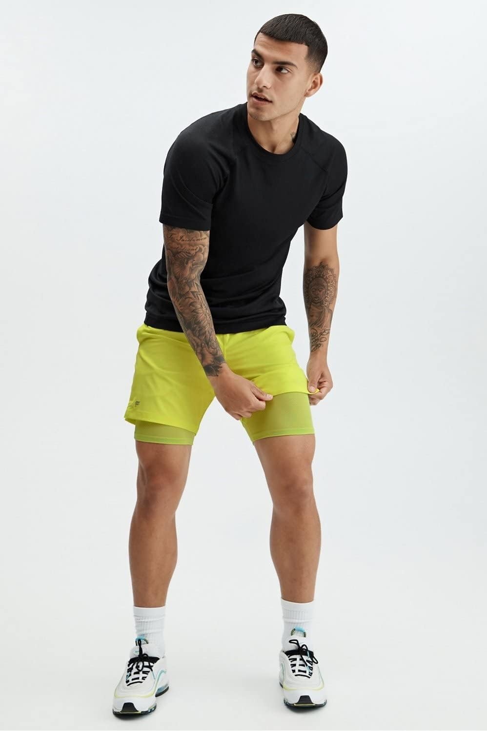 image:imageFabletics Mens The Fundamental Short Lined Workout Running Training Gym Yoga Ultra Lightweight AthleticZest