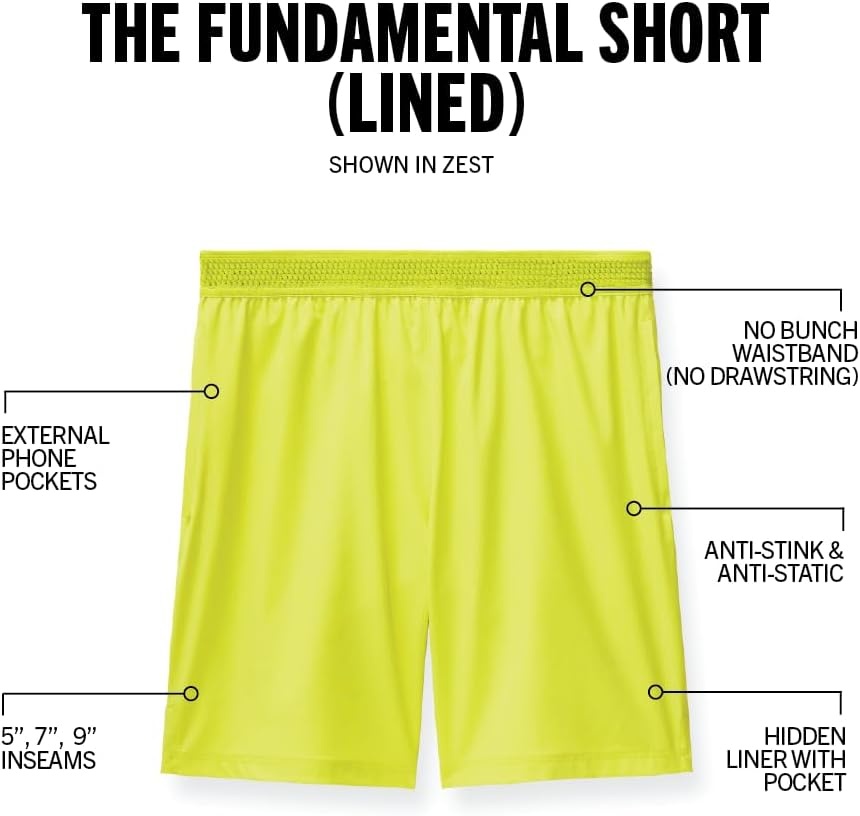 image:imageFabletics Mens The Fundamental Short Lined Workout Running Training Gym Yoga Ultra Lightweight AthleticZest