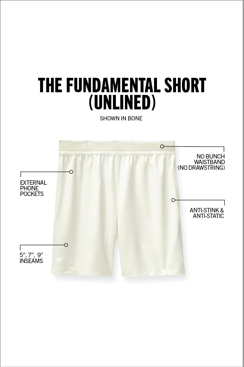 image:imageFabletics Mens The Fundamental Short Workout Running Training Gym Yoga Ultra Lightweight AthleticBone