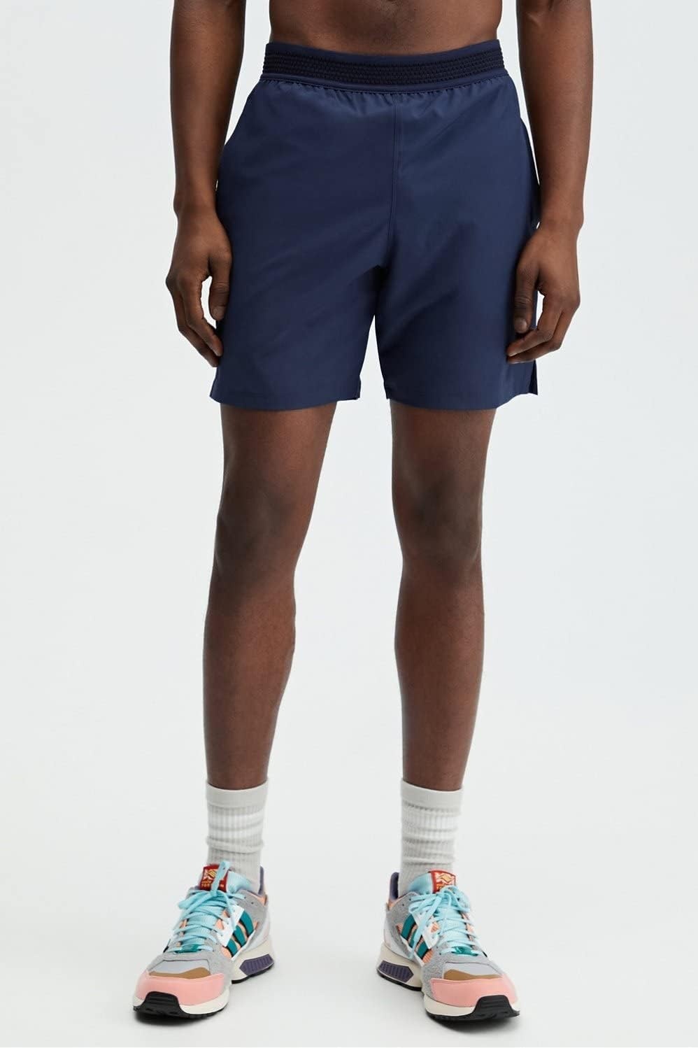 image:imageFabletics Mens The Fundamental Short Workout Running Training Gym Yoga Ultra Lightweight AthleticDeep Navy