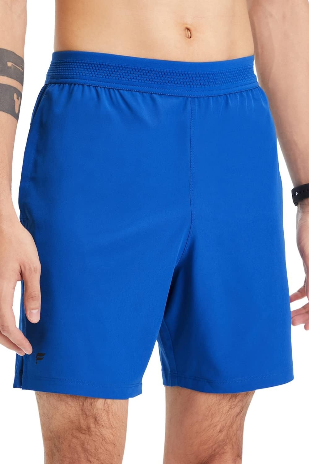 image:imageFabletics Mens The Fundamental Short Workout Running Training Gym Yoga Ultra Lightweight AthleticRace Blue