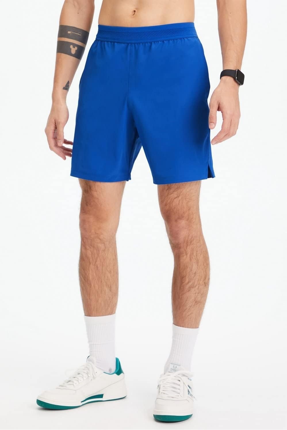 image:imageFabletics Mens The Fundamental Short Workout Running Training Gym Yoga Ultra Lightweight AthleticRace Blue