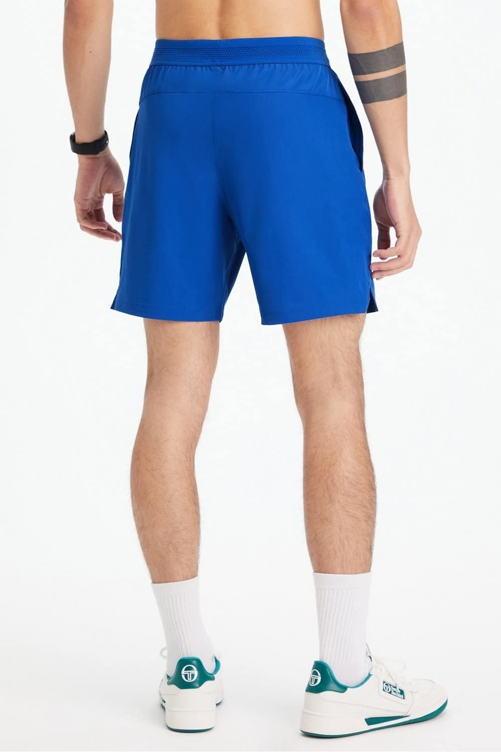 image:imageFabletics Mens The Fundamental Short Workout Running Training Gym Yoga Ultra Lightweight AthleticRace Blue