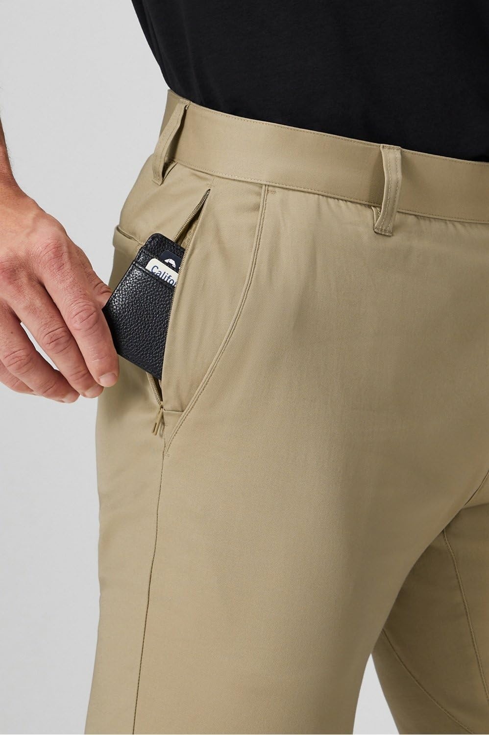 image:imageFabletics Mens The High Side Chino Classic Fit Buttery Soft External Pocket Wrinkle Resistant Zip PocketsTwill