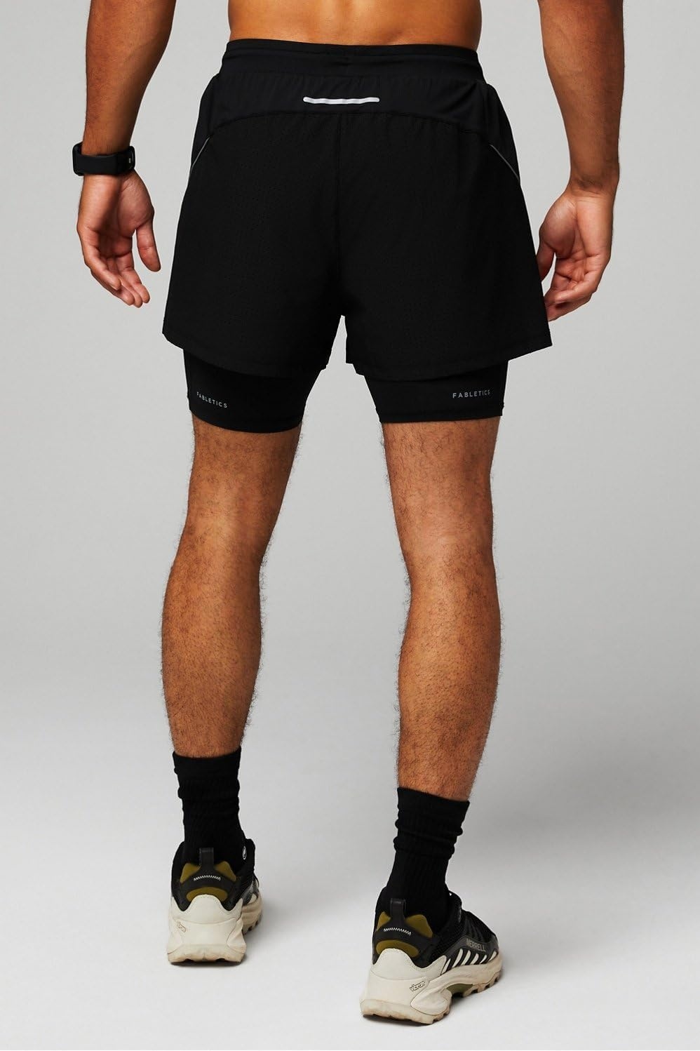 image:imageFabletics Mens The Kadence Short Lined Performance Running Jogging Training Ultra LightweightBlack