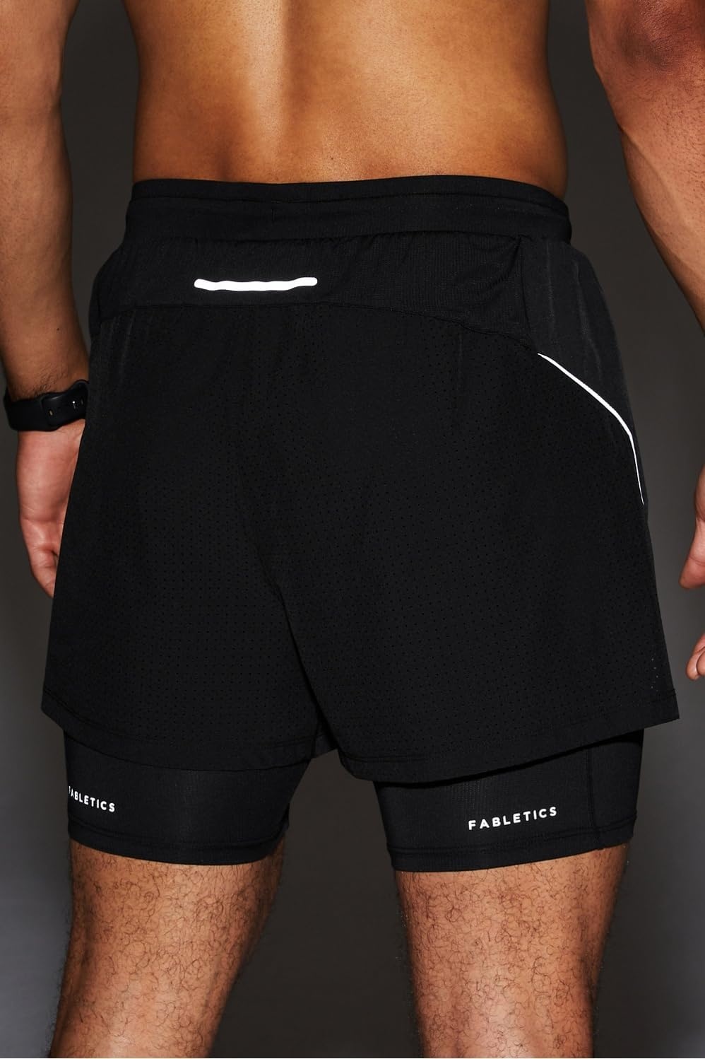 image:imageFabletics Mens The Kadence Short Lined Performance Running Jogging Training Ultra LightweightBlack