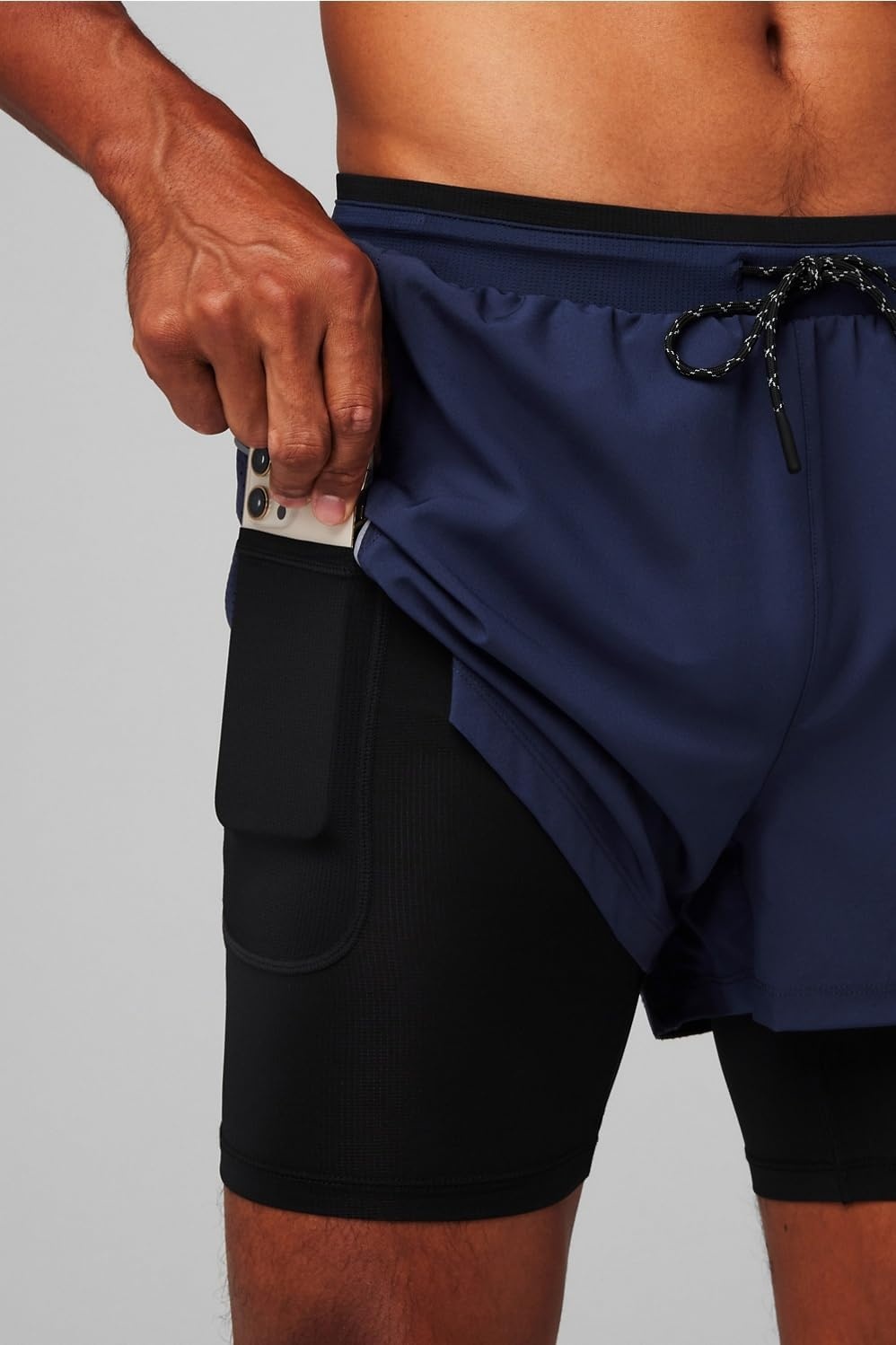image:imageFabletics Mens The Kadence Short Lined Performance Running Jogging Training Ultra LightweightDeep Navy