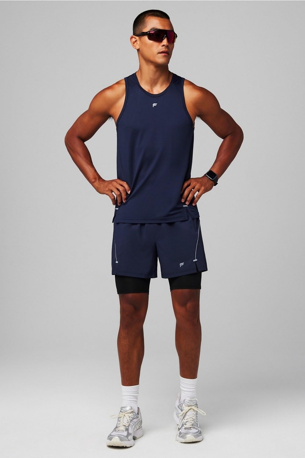 image:imageFabletics Mens The Kadence Short Lined Performance Running Jogging Training Ultra LightweightDeep Navy