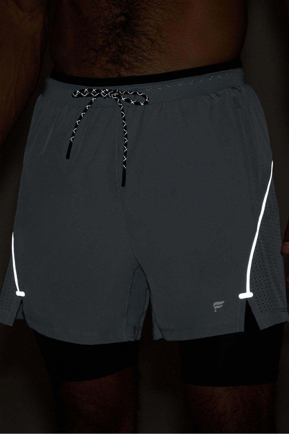 image:imageFabletics Mens The Kadence Short Lined Performance Running Jogging Training Ultra LightweightShadow Grey