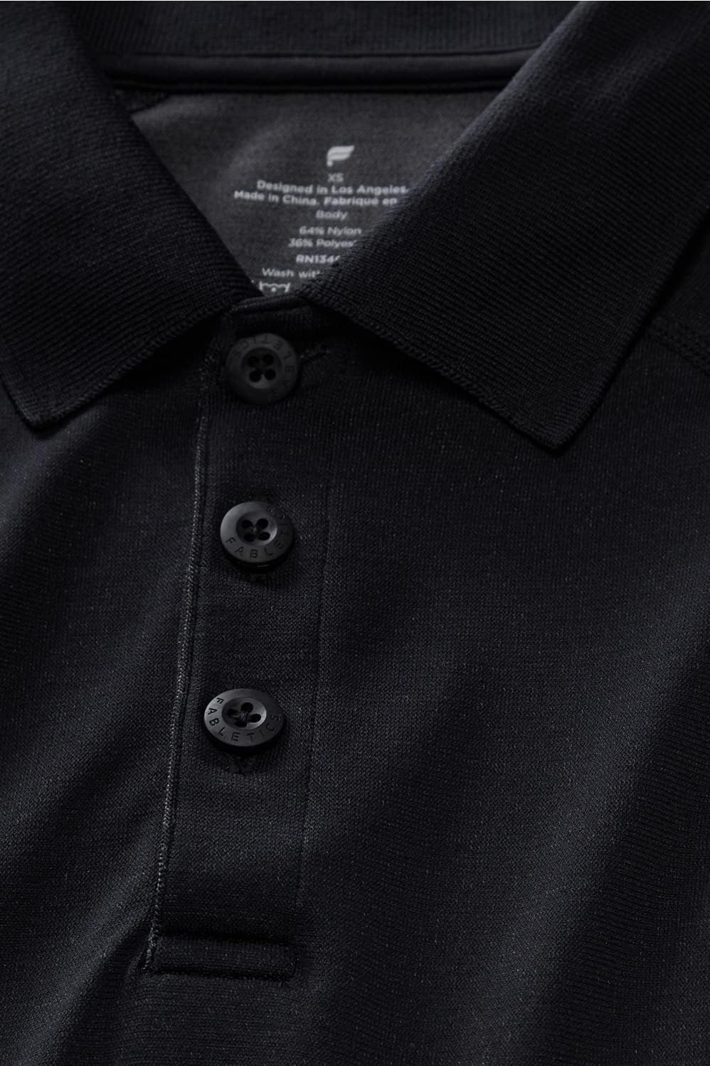 image:imageFabletics Mens The Training Day Polo Tennis Golf Performance Breathable 4Way StretchBlack
