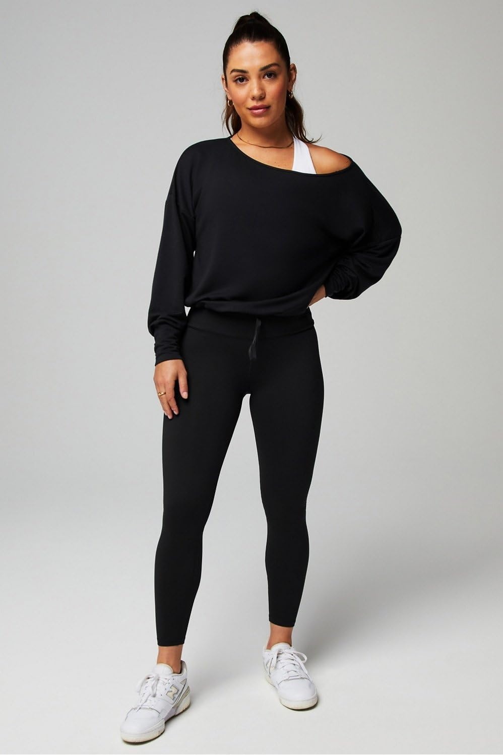 image:imageFabletics Womens Boost PowerHold HighWaisted 78 Legging Maximum Compression FlatteringBlack