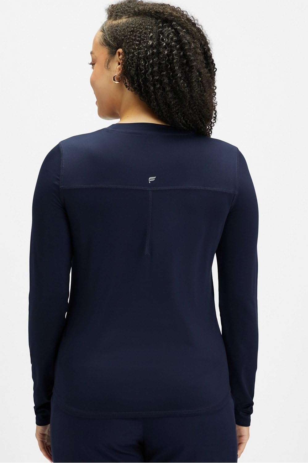 image:imageFabletics Womens Core LongSleeve UnderscrubNavy