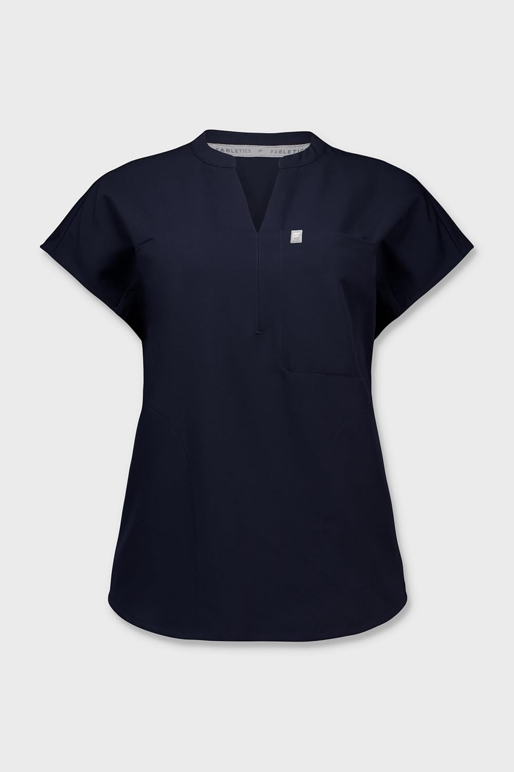 image:imageFabletics Womens Evolve 3Pocket Scrub Top with an Oversized Fit MotionTech 4Way Stretch WrinkleResist AntiShrinkNavy