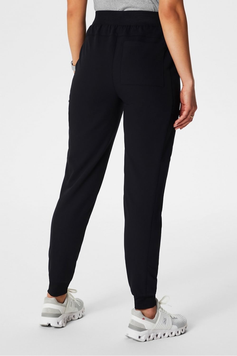 image:imageFabletics Womens High Rise Active Scrub Jogger MotionTech 4Way Stretch PocketPacked Lightweight SemiSlim FitBlack