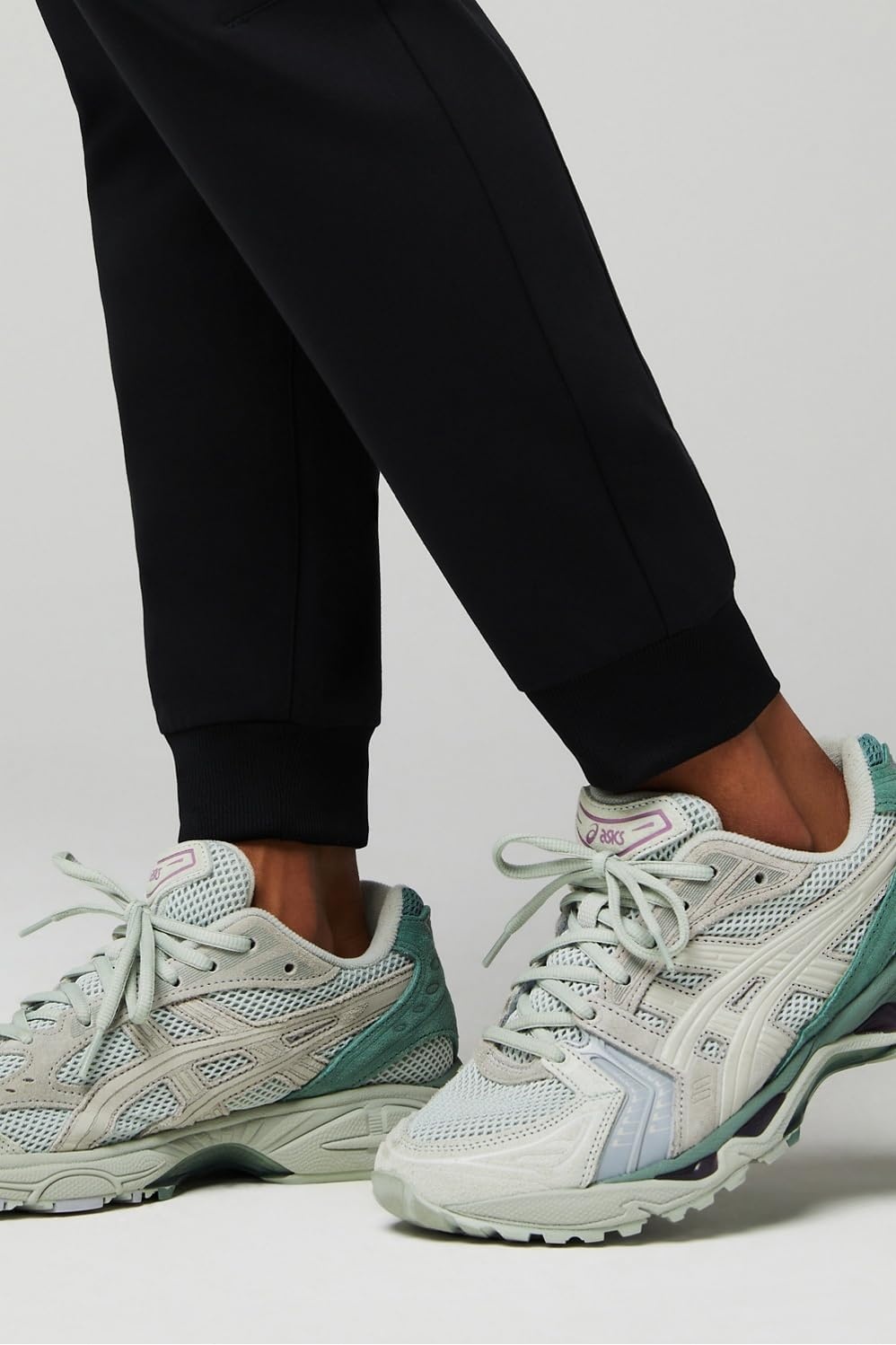 image:imageFabletics Womens High Rise Active Scrub Jogger MotionTech 4Way Stretch PocketPacked Lightweight SemiSlim FitBlackHunter Green