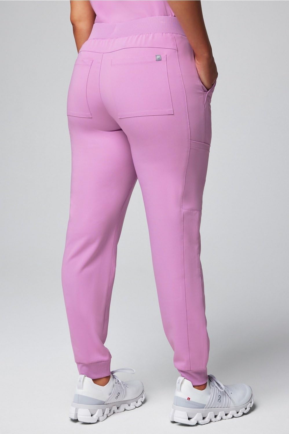 image:imageFabletics Womens High Rise Active Scrub Jogger MotionTech 4Way Stretch PocketPacked Lightweight SemiSlim FitLilac