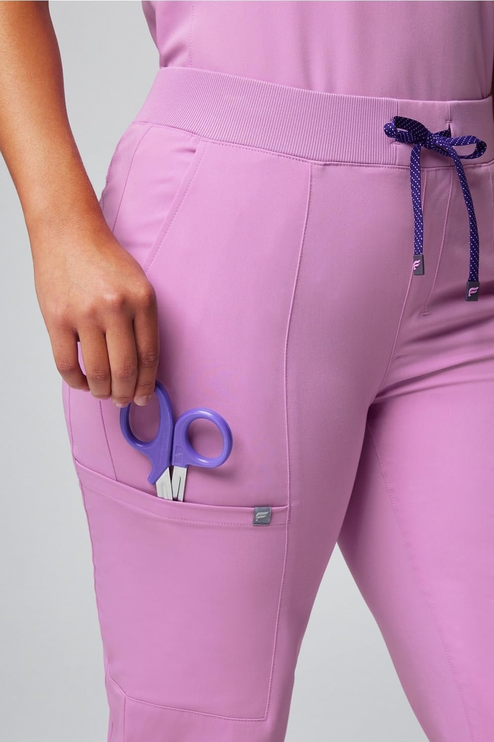 image:imageFabletics Womens High Rise Active Scrub Jogger MotionTech 4Way Stretch PocketPacked Lightweight SemiSlim FitLilac