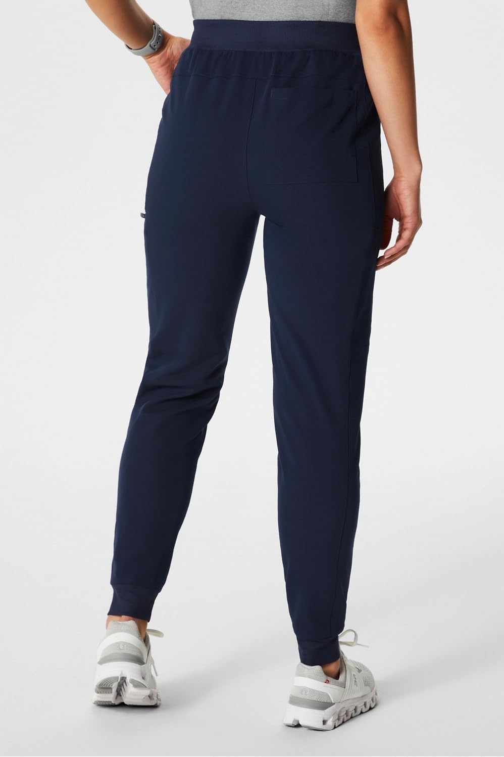 image:imageFabletics Womens High Rise Active Scrub Jogger MotionTech 4Way Stretch PocketPacked Lightweight SemiSlim FitNavy
