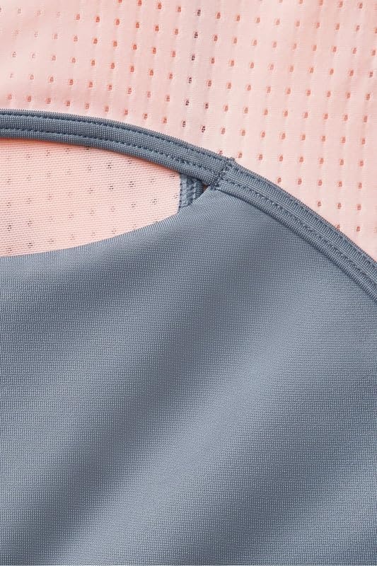 image:imageFabletics Womens Mesh Breathable Medium Impact Sports BraStormcloudLight Capri Coral