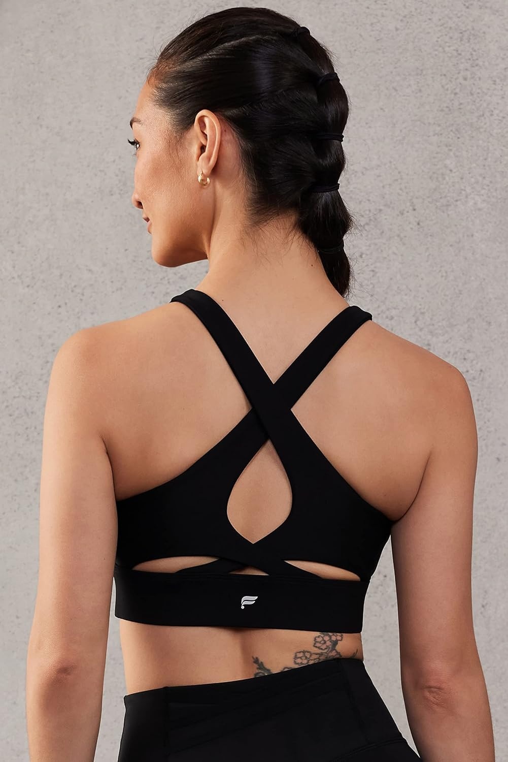 image:imageFabletics Womens NoBounce Sports Bra Workout Yoga Athletic Fitness Gym UPF Protection 4Way StretchBlack