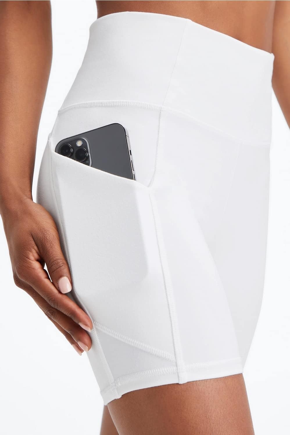 image:imageFabletics Womens Oasis PureLuxe HighWaisted 6 ShortWhite