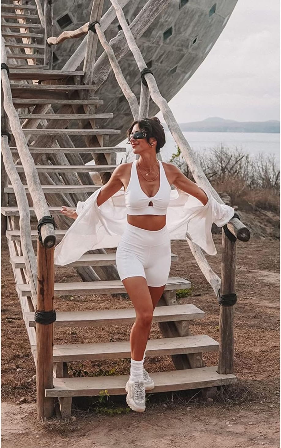 image:imageFabletics Womens Oasis PureLuxe HighWaisted 6 ShortWhite