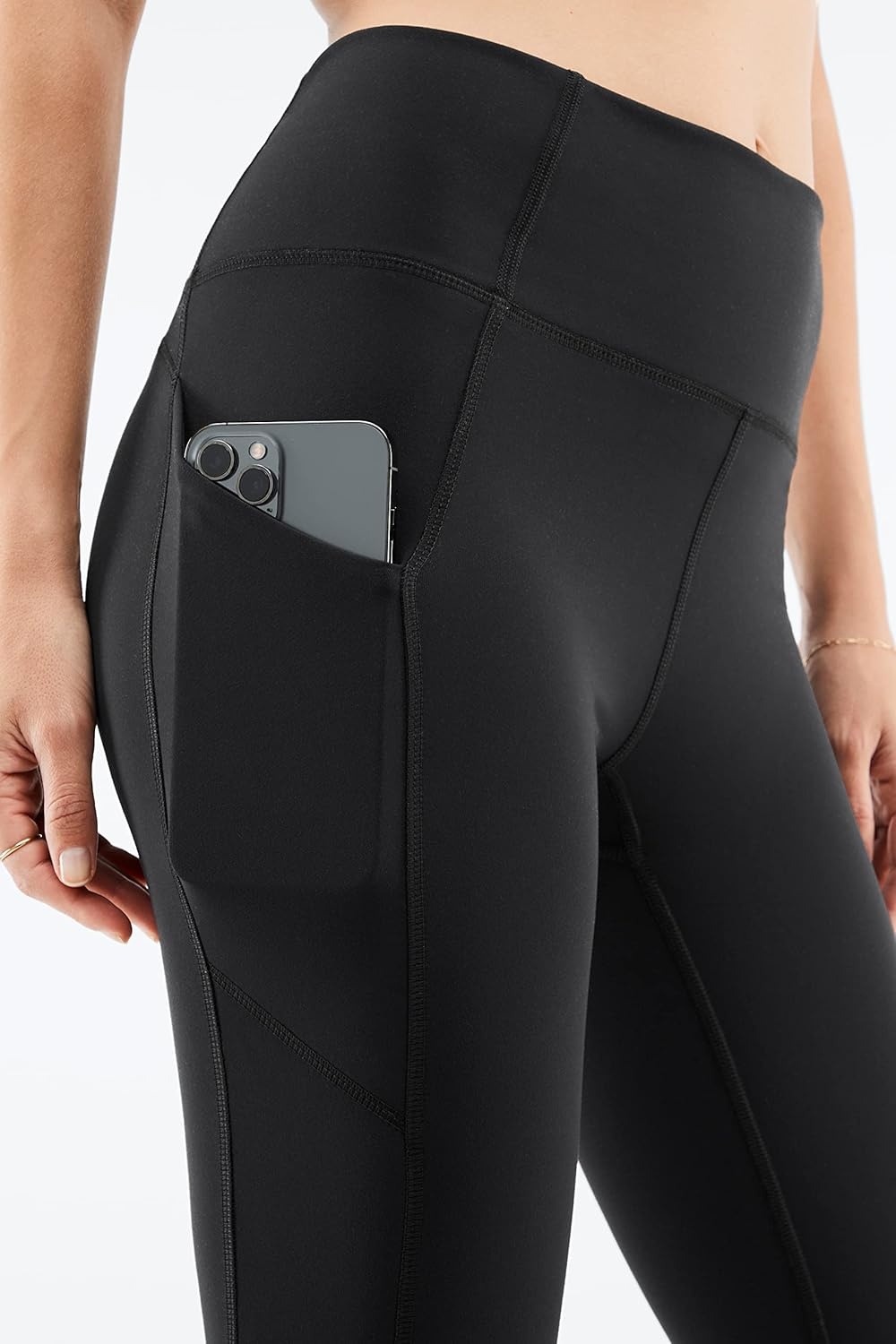 image:imageFabletics Womens Oasis PureLuxe HighWaisted Legging Light Compression Buttery Soft MRegular 27 Black