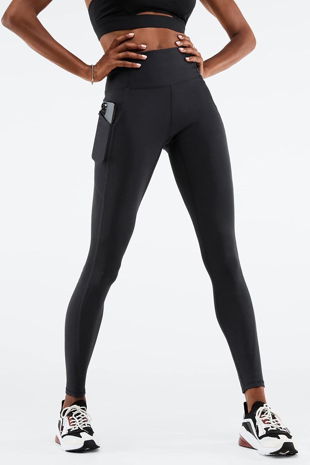 image:imageFabletics Womens Oasis PureLuxe HighWaisted Legging Light Compression Buttery Soft MRegular 27 Black