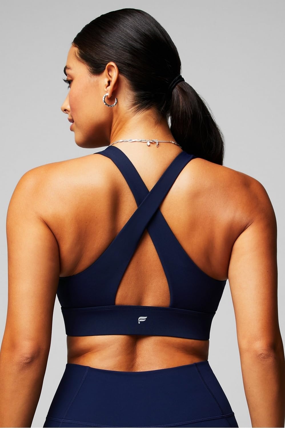 image:imageFabletics Womens Oasis Twist Sports Bra Workout Yoga Athletic FitnessDeep Navy