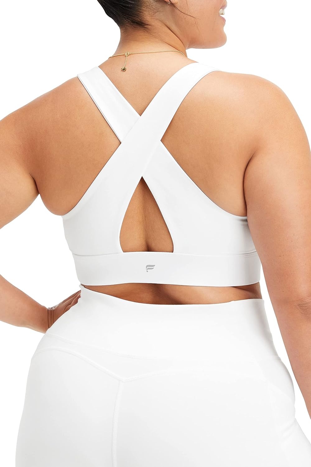 image:imageFabletics Womens Oasis Twist Sports Bra Workout Yoga Athletic FitnessWhite