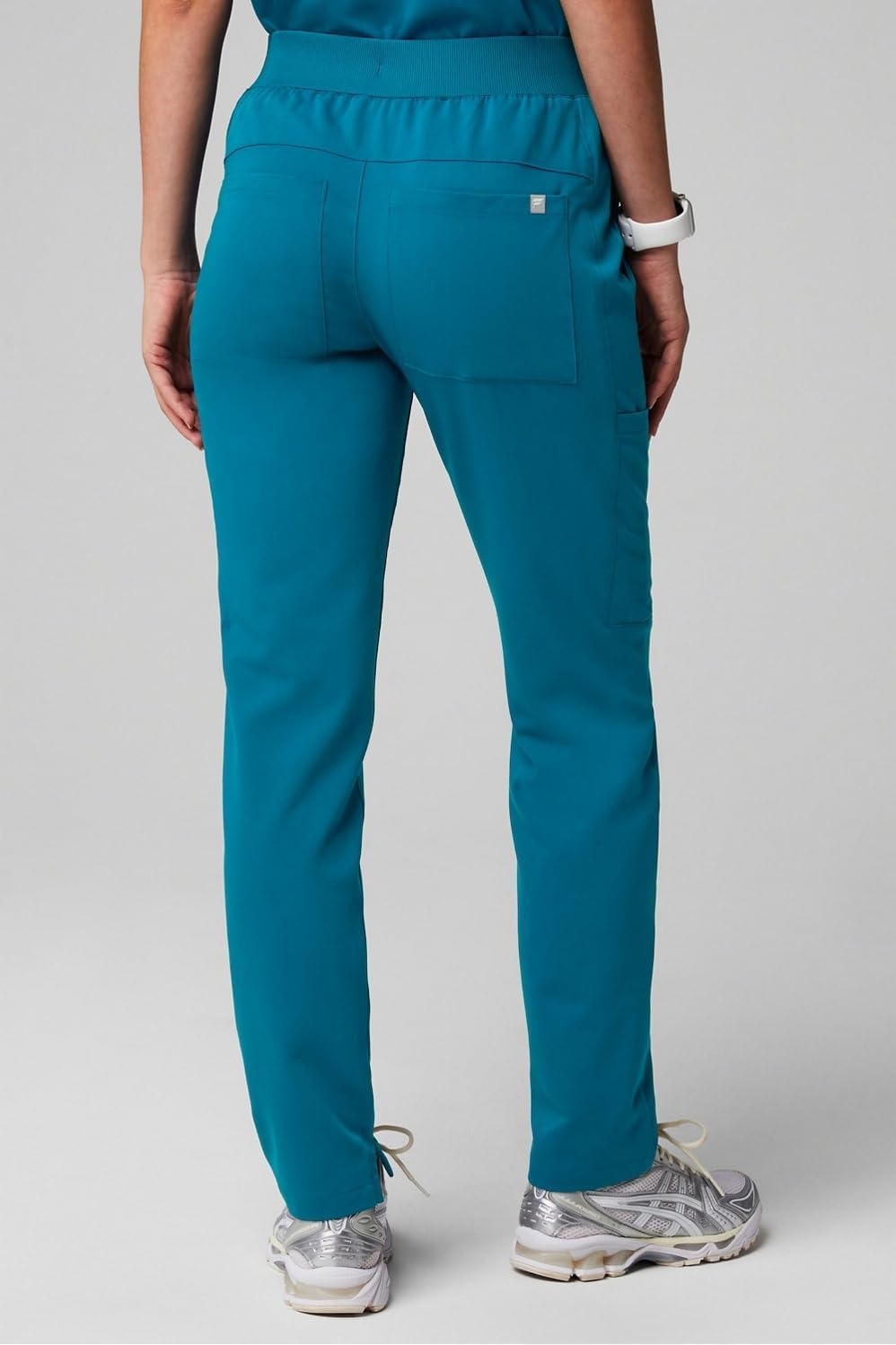 image:imageFabletics Womens Performance Scrub Pant MotionTech 4Way Stretch PocketPacked WrinkleResist SemiSlim FitCaribbean Blue
