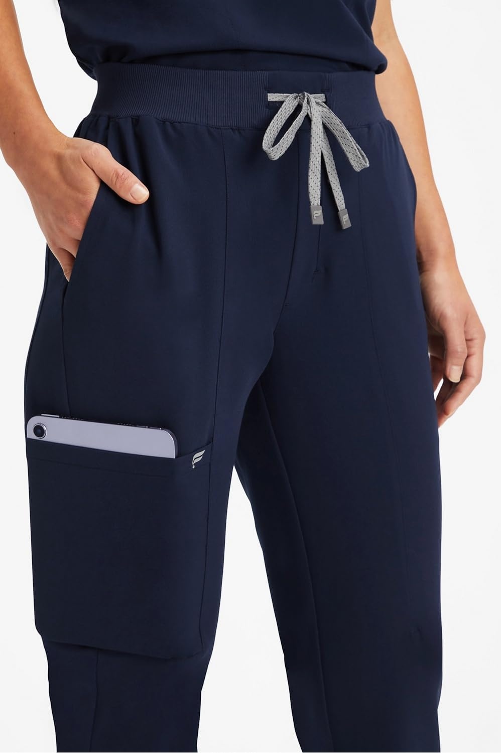 image:imageFabletics Womens Performance Scrub Pant MotionTech 4Way Stretch PocketPacked WrinkleResist SemiSlim FitNavy